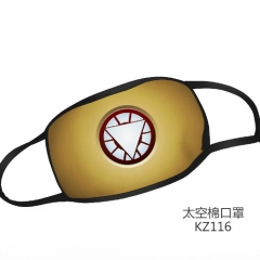Iron Man Cosplay Cartoon Mask Space Cotton Anime Print Mask Mask Space Cotton Anime Print Mask
