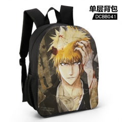 Bleach Cartoon Custom Design Cosplay Cartoon Waterproof Anime Backpack Bag
