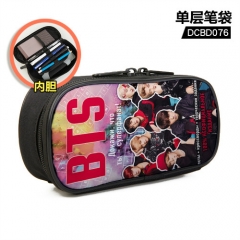 5 Styles K-POP BTS Bulletproof Boy Scouts Cartoon Pattern Single Layer Nylon Waterproof Pencil Bag