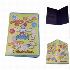3 Styles Cinnamoroll Japanese Mascot Cartoon PU Anime Passport Cover Bag