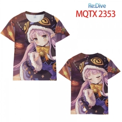 6 Styles Re: Dive Cartoon 3D Printing Short Sleeve Polyester Casual Anime T-shirt