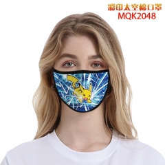Pikachu Anime Color Printed Space Cotton Mask