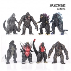8PCS /SET Godzilla Collection Anime PVC Figure Collection Toy