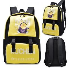 2 Styles Pokemon Pikachu Anime Backpack School Bag for Students
