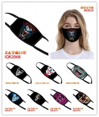 25 Styles Color Printed Space Cotton Anime Mask