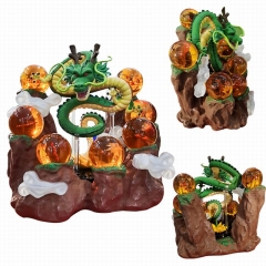 Dragon Ball Z Shenron Decorative Figure Model Toy Set (shenron + base + 4.3cm crystal ball) )