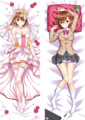 Toaru Kagaku no Railgun Cartoon Sexy Girl Pattern Anime Soft Stuffed Long Pillow