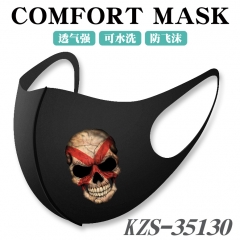 20 Styles Skull +Flag Pattern Anime Mask Space Cotton Anime Print Mask