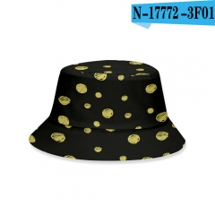 19 Styles Colorful Pattern Fashion Unisex For Adult Children 3D Printing Cotton Anime Bucket Hat