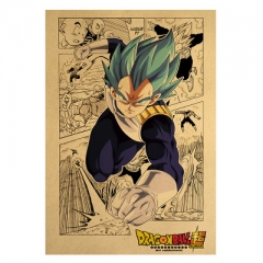 Dragon Ball Z Manga Anime Placard Home Decoration Retro Kraft Paper Anime Poster