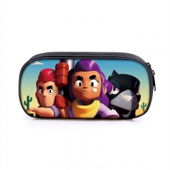 20 Styles Brawl Stars Game Cosplay Polyester For Student Single Layer Anime Pencil Bag
