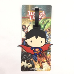 Superman Movie Character Soft Plastic Rubber Anime Luggage Tag