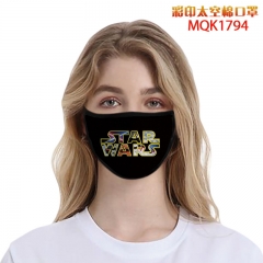 12 Styles Star War Color Printed Space Cotton Anime Face Dust Mask
