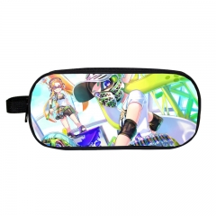 17 Styles Splatoon For Student Double Layer Polyester Anime Pencil Bag