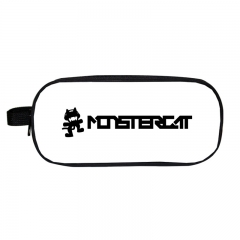 20 Styles Monstercat For Student Double Layer Polyester Anime Pencil Bag