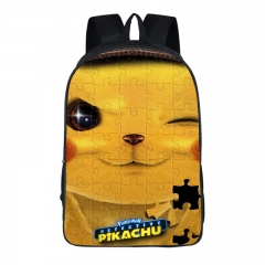 20 Styles Pokemon Detective Pikachu Unisex For Teenager Colorful Printing Polyester School Bag Anime Backpack Bag