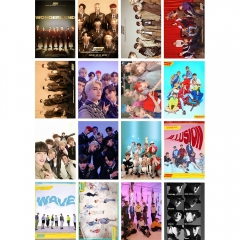 3 Styles K-POP ATEEZ Korean Stars Decorative Postcard Lomo Card (16pcs/set)