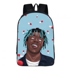 17 Styles Lil Uzi Vert Famous Singers For Teenager Colorful Printing Polyester School Bag Anime Backpack Bag