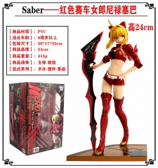 Fate Extra Stronger Saber Cosplay Cartoon Model Toy Statue Anime Figure 23cm