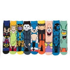 9 Styles Naruto Sonic other Characters Cosplay Unisex Free Size Anime Long Socks