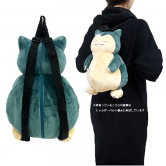 Pokemon Snorlax Cartoon Character For Child Anime Plush Backpack Bag Toy