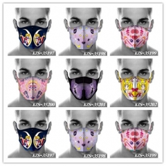 6 Styles Pretty Soldier Sailor Moon Anime Mask Space Cotton Anime Print Mask