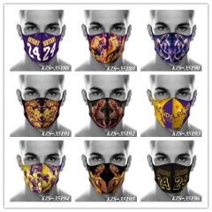 9 Styles NBA Star Kobe Anime Mask Space Cotton Anime Print Mask