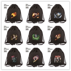 9 Styles Fairy Tail Anime Canvas Drawstring Bag