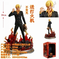 38CM GK One Piece Vinsmoke Sanji Cartoon Character Collectible Toys Anime PVC Figure Set