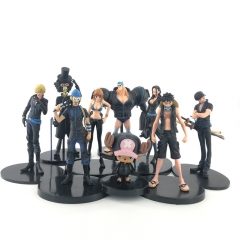 One Piece 92 Ver. Black Styles Cartoon Character Collectible Anime PVC Figures (9pcs/set)