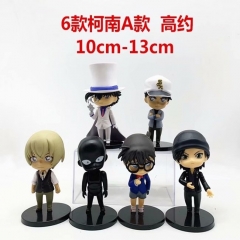 2 Styles Detective Conan Japanese Cartoon Character Collectible Toys Anime PVC Figure （6pcs/set）