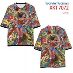 Wonder Woman Movie Cosplay Newest Design Unisex Polyester Loose Anime T-shirt