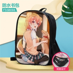 My Youth Romantic Comedy Is Wrong, As I Expected Custom Design Cosplay Cartoon Waterproof Anime Backpack Bag