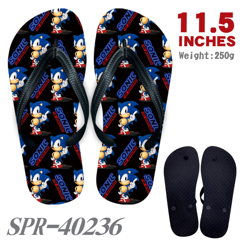 Sonic The Hedgehog anime flip flops shoes slippers a pair Sonic The  Hedgehog Rubber Flip Flops Anime Slipper