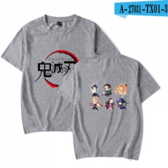 15 Styles 5 Colors Demon Slayer: Kimetsu no Yaiba Customizable Designs Short Sleeves Anime T-shirt