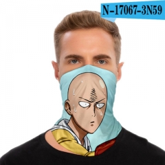 16 Styles One Punch Man Customizable Design Polyester Multifunctional Anime Magic Turban+Face Mask