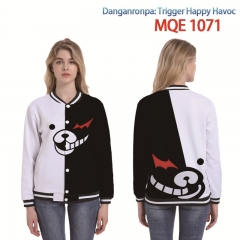 2 Styles Danganronpa: Trigger Happy Havoc Pattern Color Printing Patch Pocket Hooded Anime Hoodie