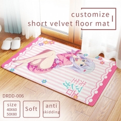 Eromanga Sense/Izumi Sagiri Cartoon Pattern Short Velvet Material Anime Carpet Floor Mat