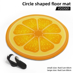 5 Styles 2 Sizes Fruit Designs Circle Shaped Anime Floor Mat Carpet