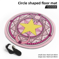 2 Sizes Card Captor Sakura Circle Shaped Anime Floor Mat Carpet