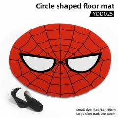 2 Sizes Spider Man Movie Cosplay Pattern Circle Shaped Anime Floor Mat Carpet