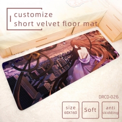 2 Styles Eternal City Game Pattern Short Velvet Material Anti-skidding Anime Carpet Long Floor Mat 60*160CM
