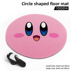 2 Sizes Kirby Cartoon Circle Shaped Anime Floor Mat Carpet