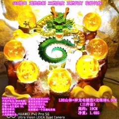 Dragon Ball Z Shenron Decorative Figure Model Toy Set (shenron + LED base + 4.3CM crystal ball) )