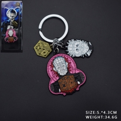 Hellraiser Character Pattern Cosplay Decorative Alloy Anime Keychain