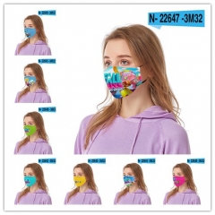 8 Styles Fall Guys For Adult Customizable Design Cotton Material Anime Face Mask