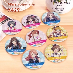 THE IDOLM@STER Custom Design Pin Cartoon Anime Badge Brooches Set