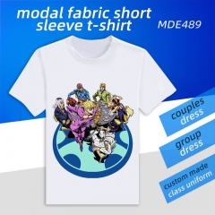JoJo's Bizarre Adventure Custom Design Modal Fabric Material Short Sleeves Anime T-shirts