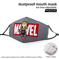 2 Sizes Marvel Superhero The Thor with PM2.5 Filter Customizable Adjustable Ear Straps Anime Face Dust Mask