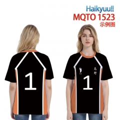 12 Styles Haikyuu Cartoon 3D Printing Short Sleeve Casual T-shirt (European Sizes)